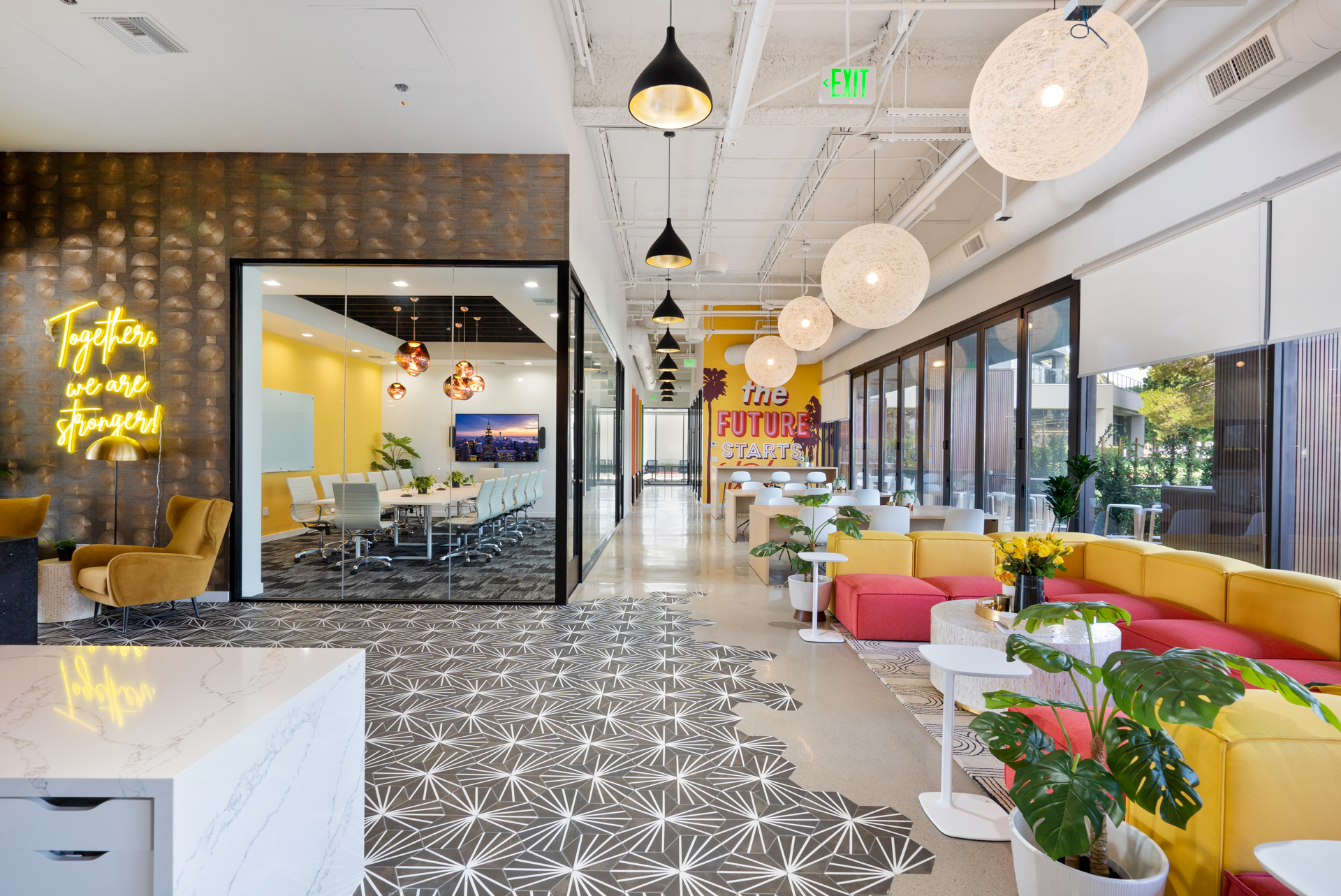 vibrant office space